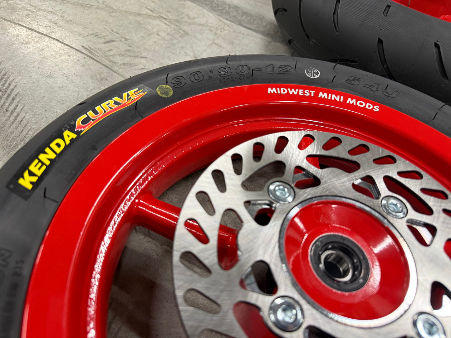 12in Super Moto set for Tuttio/EM5 w/ Kenda Kurve Tires