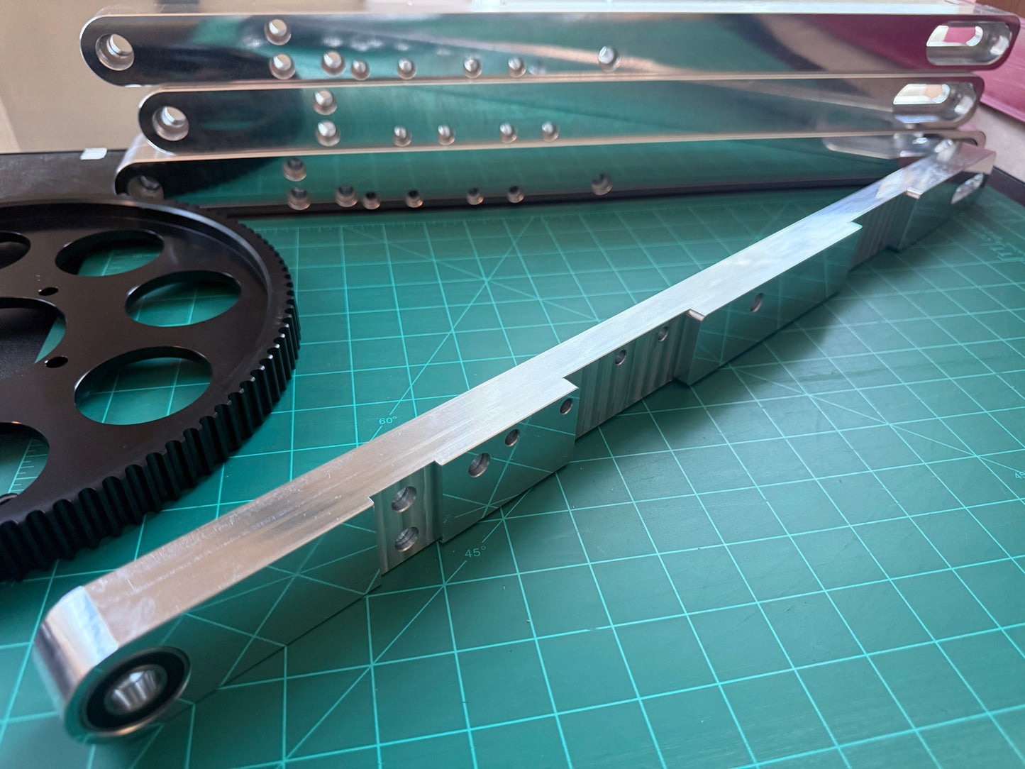 QS165 Right Side Arm Milled for Belt Drive