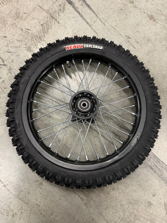 14in Spoke Dirt Front wheel w/ Kenda Carlsbad tire