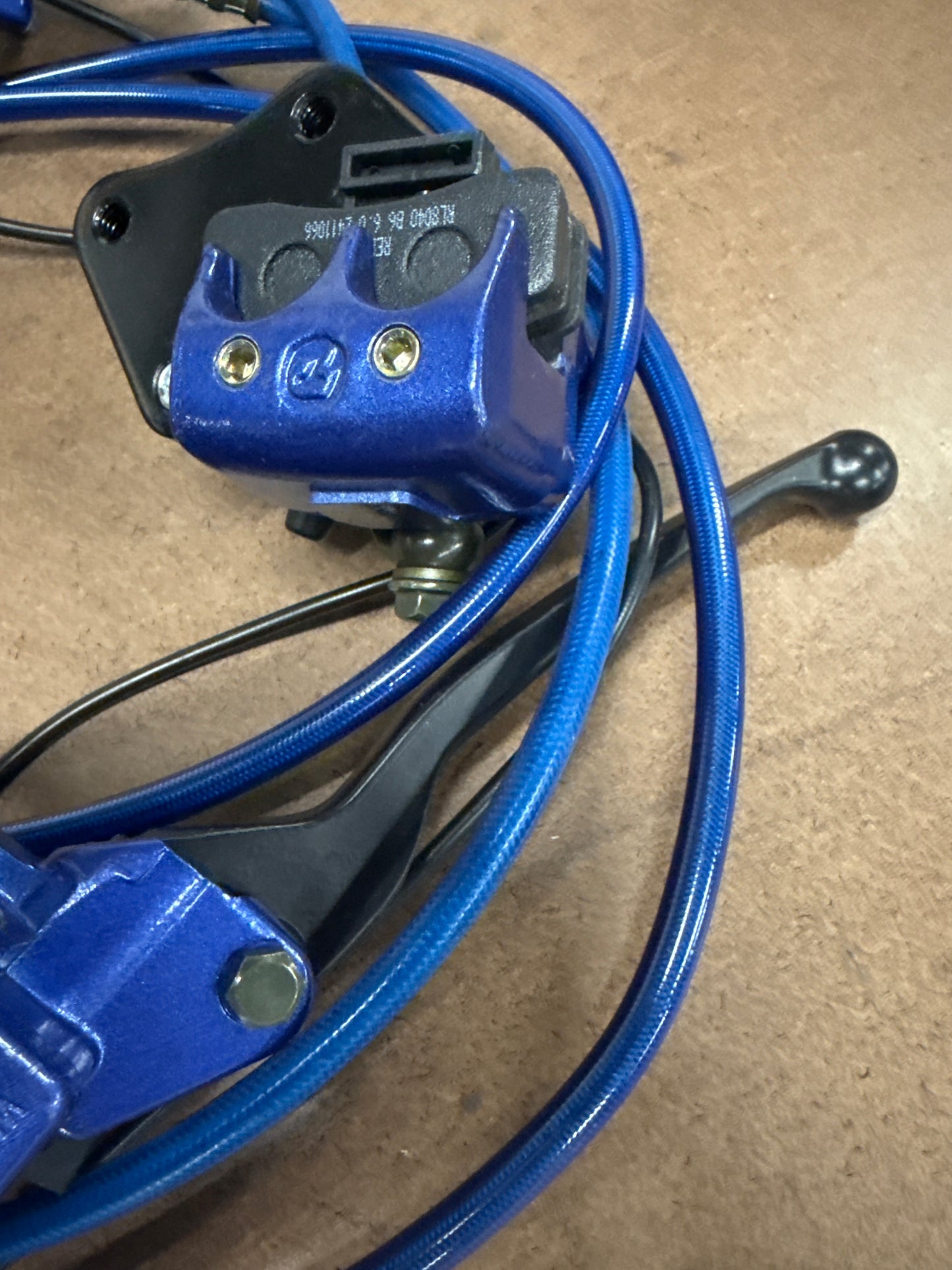 Blue pit bike brake kit S