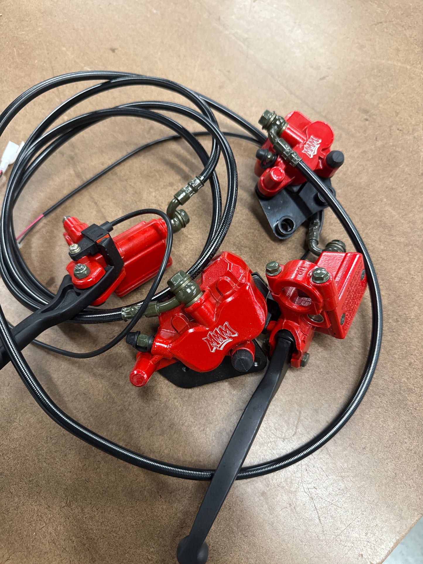 Red pit bike brake kit S
