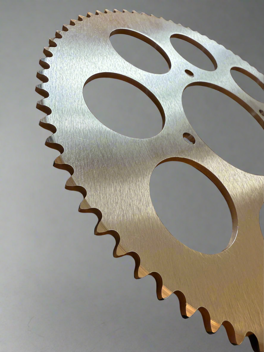 76 Tooth #35 Aluminum Sprocket for 92mm pit bike wheels and all wheels we sell