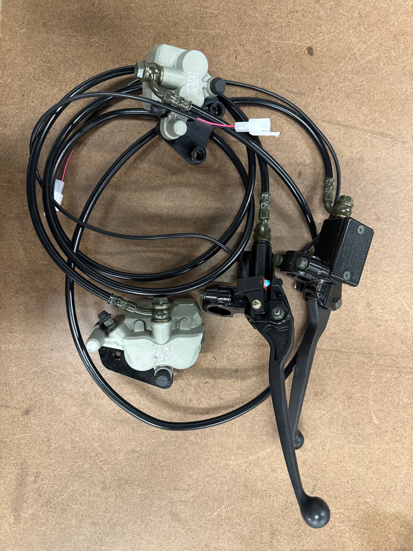 Grey pit bike brake kit S2