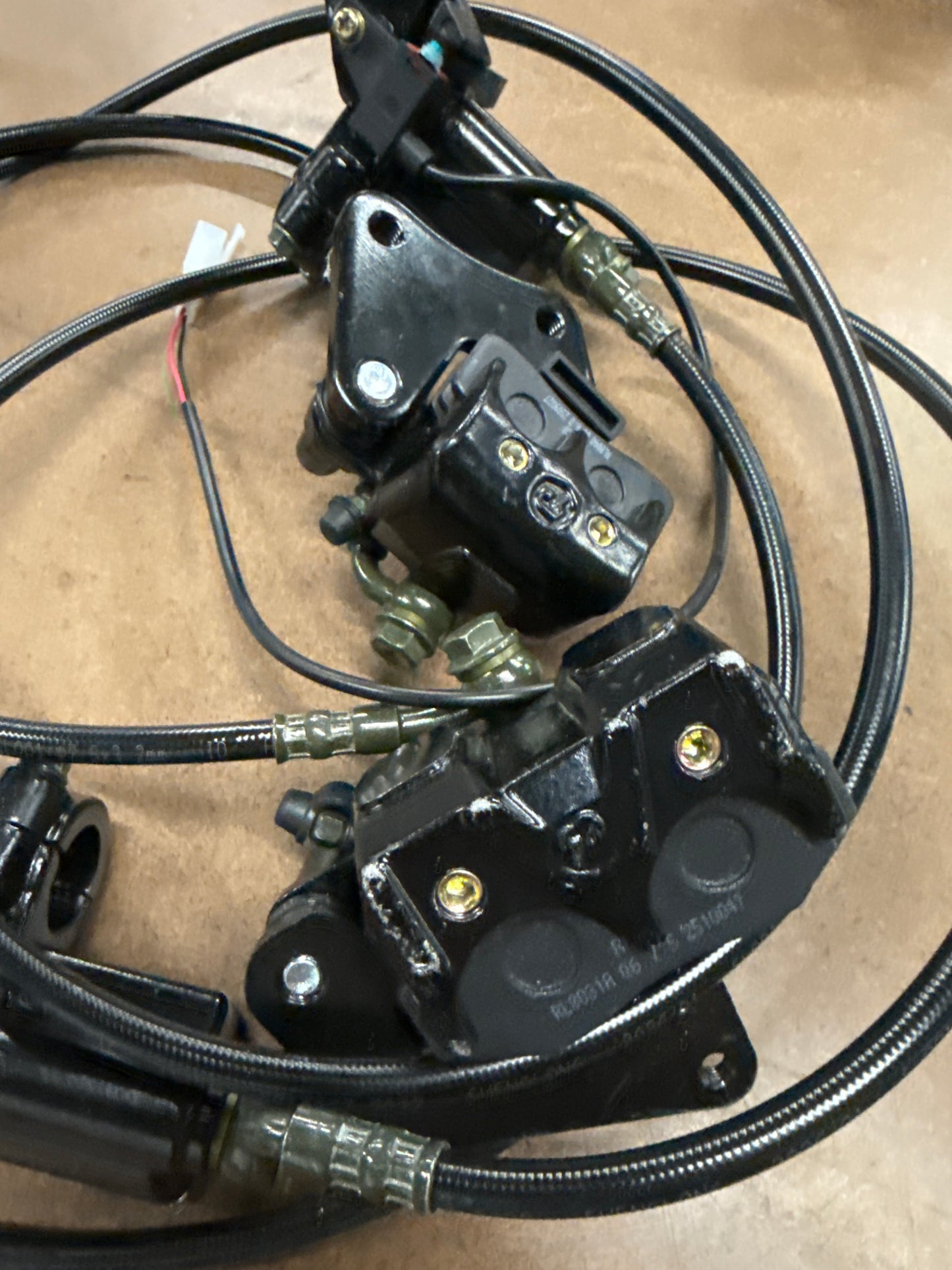 Black pit bike brake kit S