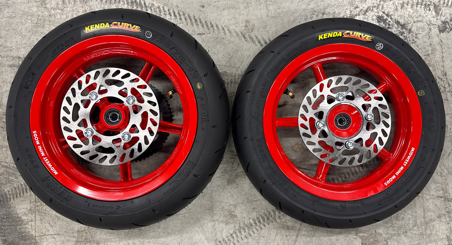 12in Wheel Set w/ Kenda Curve Tires