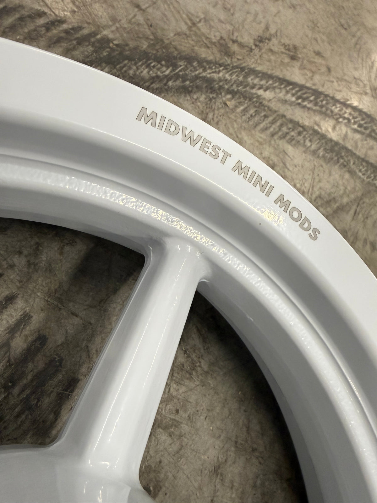 Mini White Rims 12in White Aluminum Wheels Set – Midwest Mini Mods