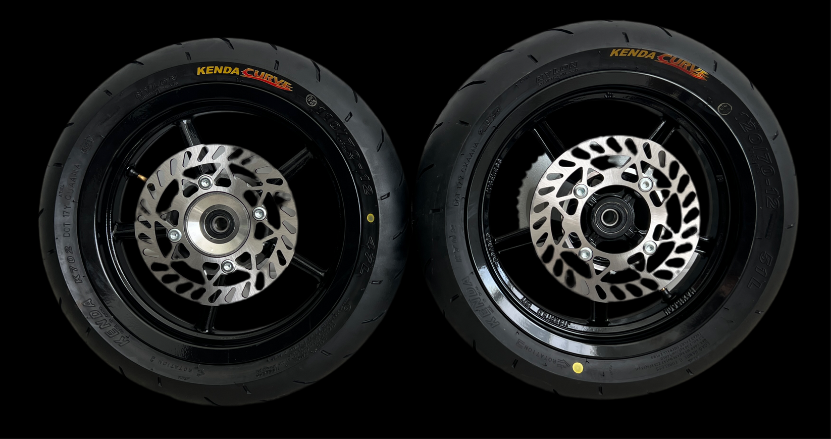 12in Wheel Set w/ Kenda Curve Tires – Midwest Mini Mods