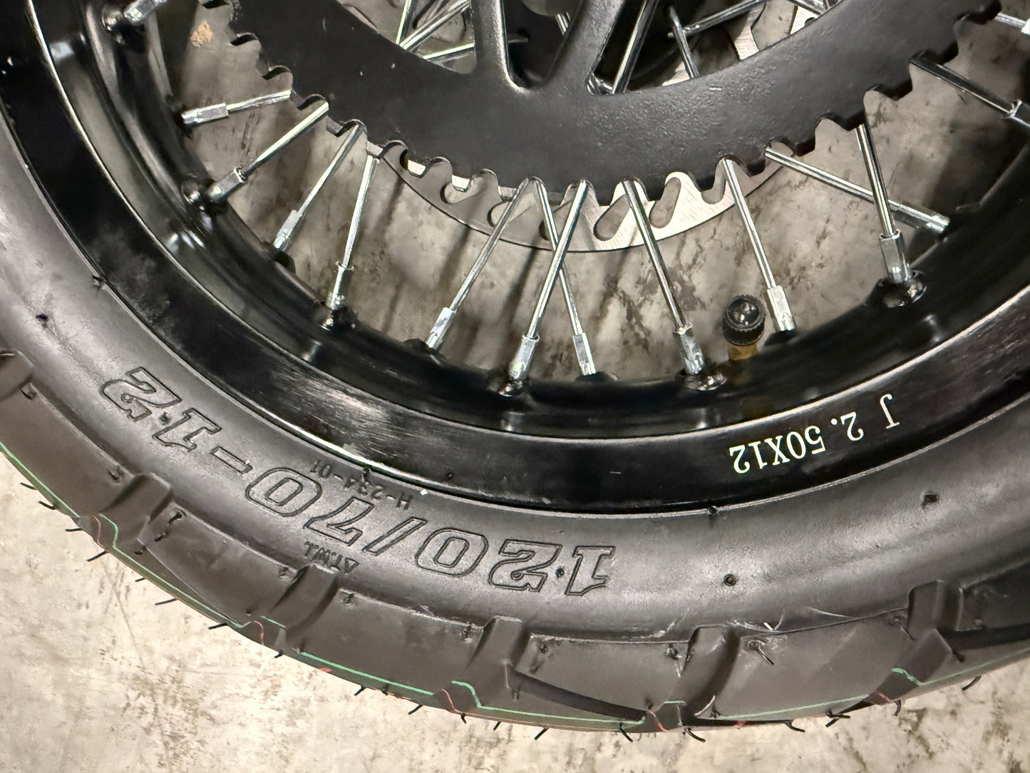 12in Dual Sport Spoke Wheel Set