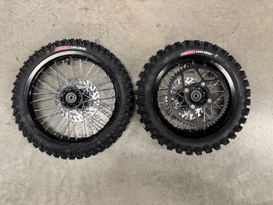 12/14 Dirt Wheel Set for Tuttio/EM5 w/ Kenda Carlsbad Tires