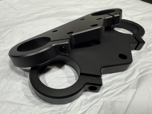 Black Triple Tree Clamp Set