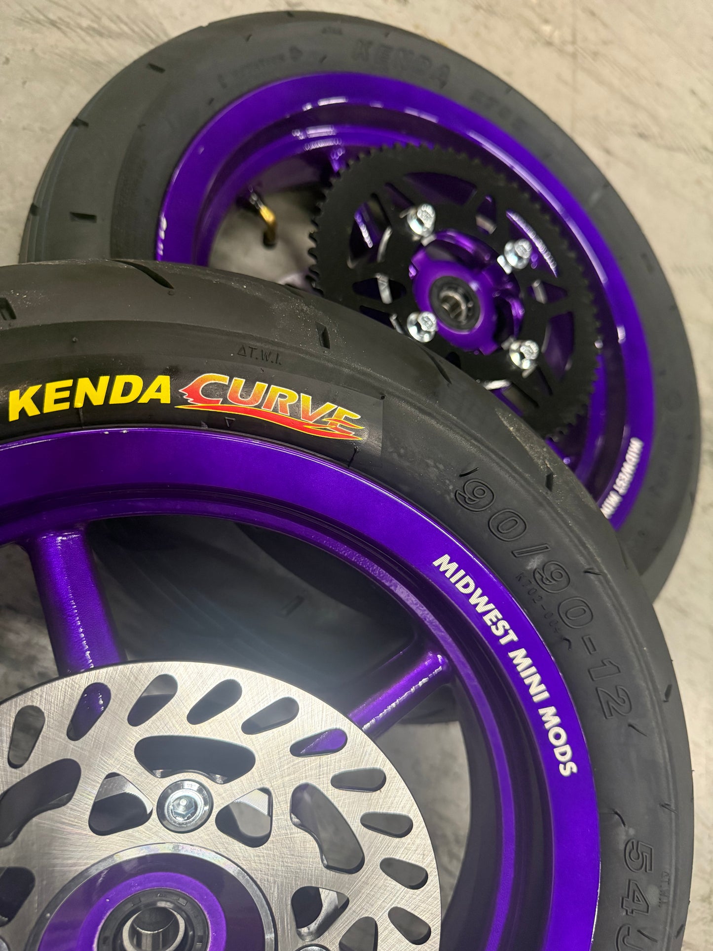 12in Wheel Set w/ Kenda Curve Tires